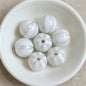 Shimmer Striped Acrylic Beads 16mm Colorful Glossy 100pcs 6