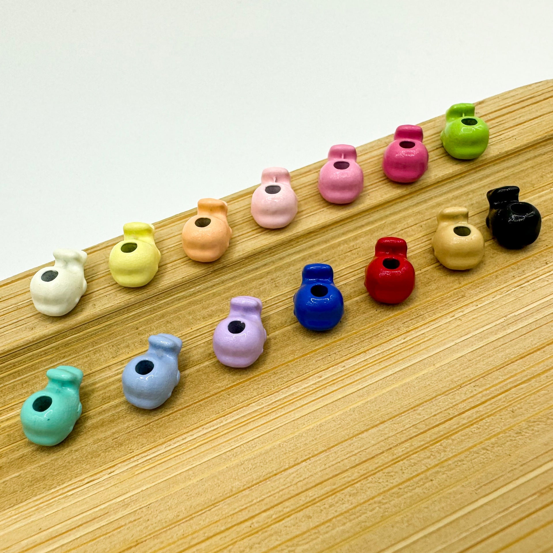Whale Metal Beads 8mm Baking Painted Colorful 50pcs 3