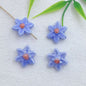 Camellia Ceramic Beads 17mm Glazed Multicolor Flower 10pcs 9