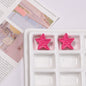 Colorful Recessed Star Acrylic Beads 17mm Mixed Colors 20pcs 10
