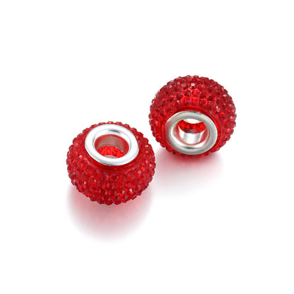 Bayberry Round Resin Beads 14mm Transparent Multicolor 100pcs 7