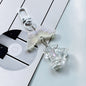 Acrylic Orchid Keychain Transparent Floral Rainbow Hues Charm 11