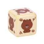 Printed Square Acrylic Beads 15mm Brown Bear Series 10pcs 4