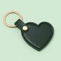 Leather Heart Shaped Keychain Soft Pastel Colors Stylish 10