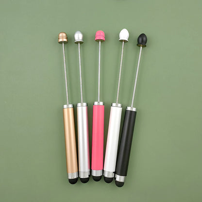 Beadable Pen Metal 3 in 1 Touch Stylus Ballpoint Black Ink 4