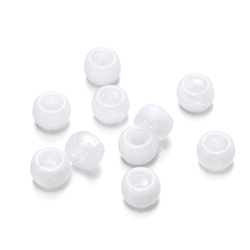 Mermaid Color Pony Beads 9mm Acrylic Pearly Pastel 200pcs 20
