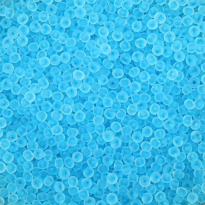 Transparent Frosted Seed Glass Beads 2mm with 1mm Hole 660pcs 27