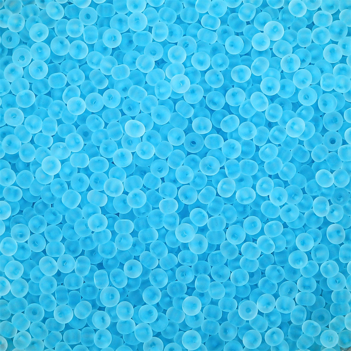 Transparent Frosted Seed Glass Beads 2mm with 1mm Hole 660pcs 27