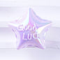 UV Plating Balloon Shaped Heart Star Acrylic Beads 25mm Glossy Pastel 50pcs 20