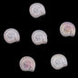 Electroplated Flat Spiral Shell Glass Beads 12mm Iridescent 30pcs 7