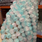 Crackle Round Glass Beads 12mm Pastel Shimmer 10 Strands 6