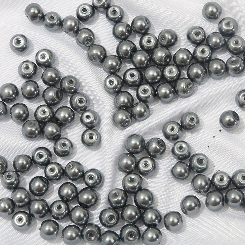 Pearl Round Glass Beads 10mm Luminous Mixed Colors 40pcs 11