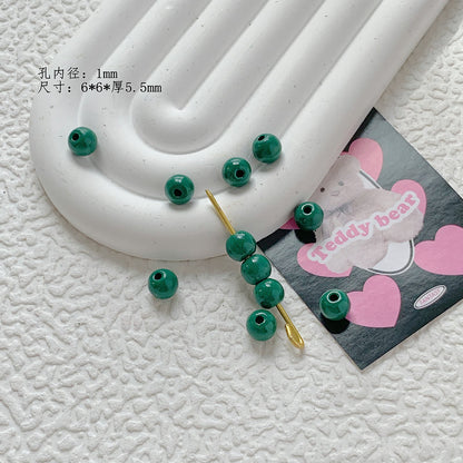 Christmas Series Metal Beads Baking Painted Alloy 20pcs 37