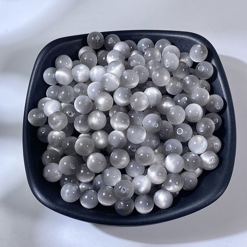 Light Color Gradient Resin Beads 8mm Pastel Soft Shades 100pcs 10