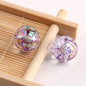 Plated Bubblegum Beads 18-20mm Transparent Mylar Flakes Filled 100g 9