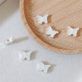 Butterfly Metal Beads 12mm Delicate Textured Alloy 100pcs 3