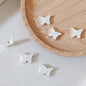 Butterfly Metal Beads 12mm Delicate Textured Alloy 100pcs 3