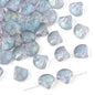 Electroplated Shell Glass Beads 10mm Iridescent Gradient 40pcs 12