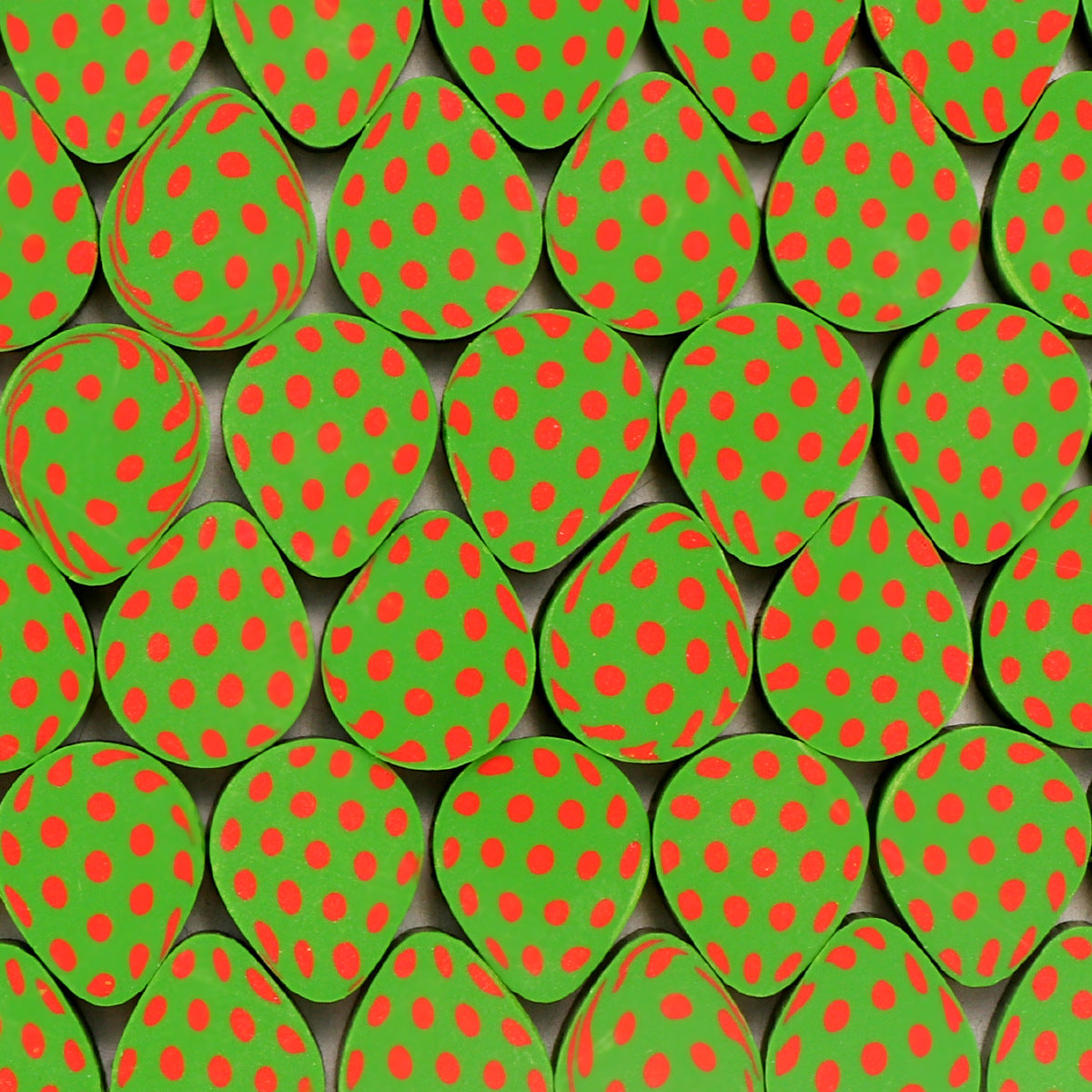 Easter Egg Clay Beads 10mm Colorful Pattern Polymer 100pcs 10