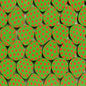 Easter Egg Clay Beads 10mm Colorful Pattern Polymer 100pcs 10