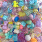Multicolor Mixed Shape Acrylic Beads Vibrant Pastel Colors 5