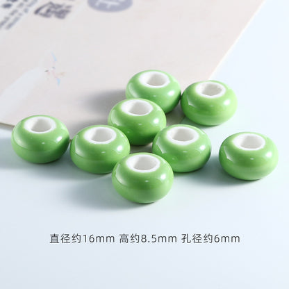 Ceramic Round Spacer Beads 16mm Solid Color 20pcs 14