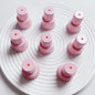 Painted Square Round Acrylic Beads 31mm 35mm Macaron Cake Double Layer 5pcs 12