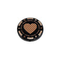 Flat Acrylic Beads 31mm Texas Chip Card Suits Printed 10pcs 10