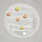 Heart Metal Beads 5mm Baking Painted Colorful Flat 50pcs 4
