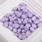 Macaron Colored Coffee Bean Acrylic Beads 9mm Glossy Finish 50pcs 4