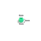 Festival Theme Pony Beads 9mm Acrylic Assorted Colors 200pcs 4