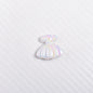 UV Plating Skirt Acrylic Beads 26mm Colorful Shimmering 20pcs 5