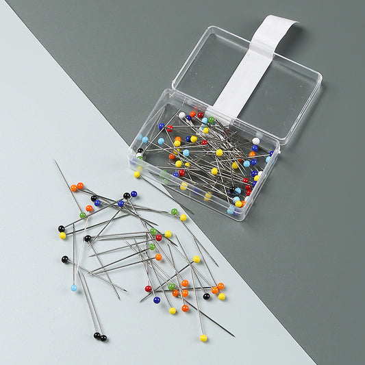 Positioning Sewing Needles Stainless Steel Colorful Glass Heads 6 Boxes 2