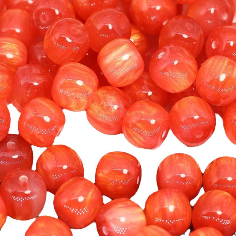 Imitation Opal Gradient Chunky Resin Beads 12mm Orange 40pcs 5