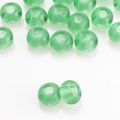 Glass Round Spacer Beads 14mm Multicolor Large Hole 40pcs 10