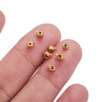 Stainless Steel Crimp Metal Beads 3mm 3.5mm Pressure Cooker Shape 20pcs 3