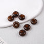 Acrylic Round Spacer Beads 14mm Antique Blooming Ink 50pcs 6