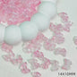 Sweet Bow Glass Beads 14mm Transparent Pastel Mixed Colors 50pcs 8