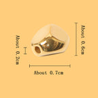 Irregular Gravel Shaped CCB Plastic Beads 7mm Glossy Gold and Silver 200pcs 4