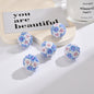 Flower Clay Beads 19mm Multicolor Handmade Polymer 20pcs 10