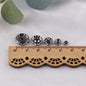 Brass Rhinestone Spacer Beads 4-12mm Sparkling Gold 300pcs 8