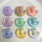 UV Plating Moon Cat Acrylic Beads 26mm Iridescent Pastel 50pcs 14