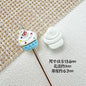 Baking Painted Watermelon and Cake Metal Beads 16mm Colorful 10pcs 13