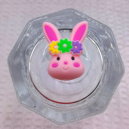 Silicone 3D Focal Beads Easter Bunny Egg Floral Crown 20pcs 9