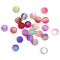 Frosted Gradient Resin Beads 10-20mm Two Tone Mixed Colors 50pcs 7