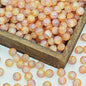 Frosted Round Glass Beads 10mm Muted Pastels Earth Tones 50pcs 13