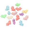 Glow In The Dark Unicorn Acrylic Beads 24-26mm Plated Pastel 25pcs 5