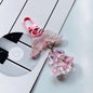 Acrylic Orchid Keychain Transparent Floral Rainbow Hues Charm 12