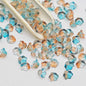 Campanula Flower Glass Beads 7x12mm Frosted Glossy Pastel 50pcs 29