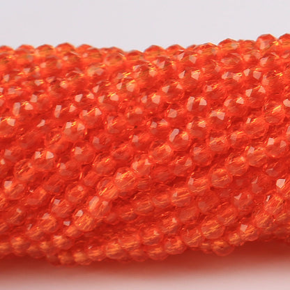 Transparent Disc Seed Glass Beads 2mm Glossy Blue Tones 360pcs 2 Strands 39